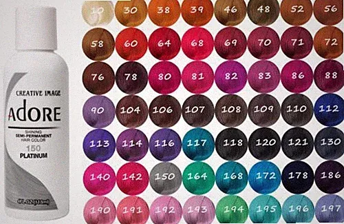 Adore by Creative Image Semi Permanent Hair Dye Color 118mL Pick Your Color