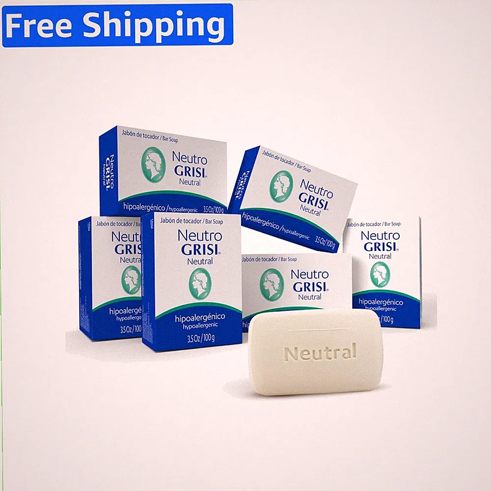 Gentle Hypoallergenic Bar Soap – Fragrance-Free & Dye-Free 6-Pack 3.5 oz