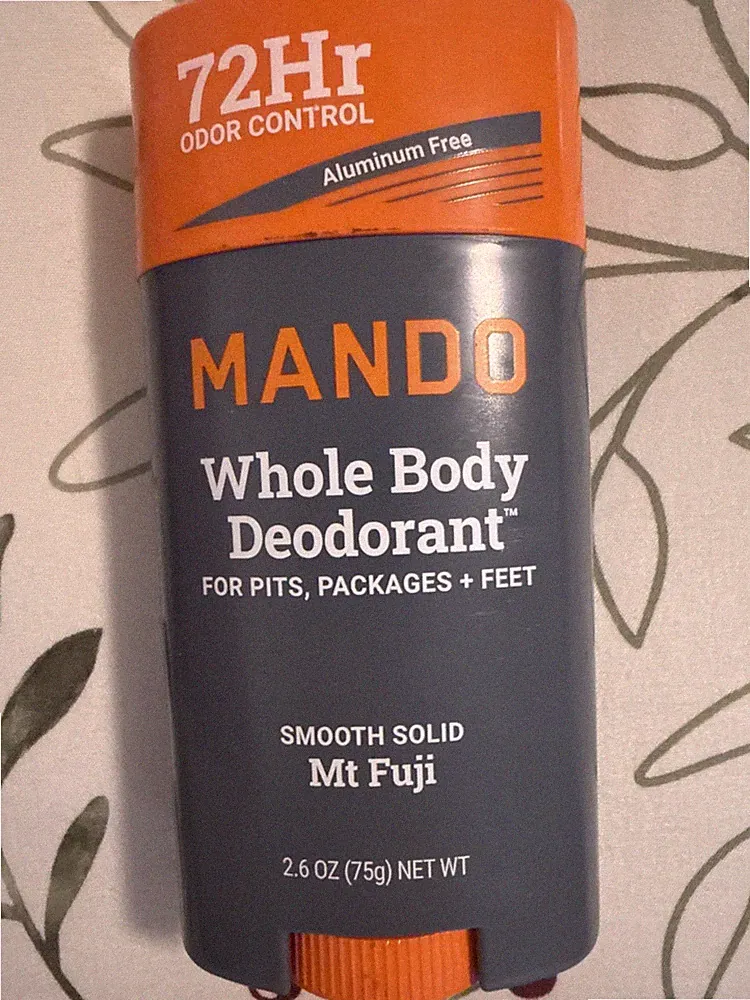 Mando Deodorant Stick For Men, Smooth Solid, Mt Fuji Scent