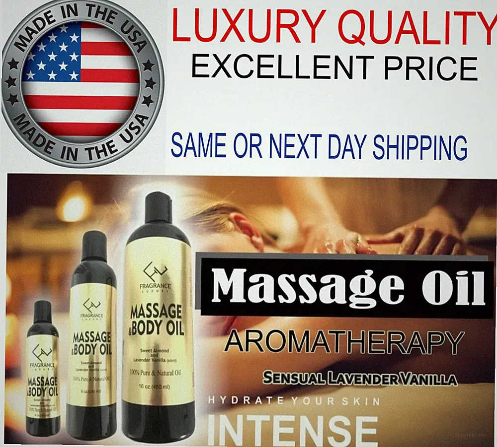 Massage & body Oil Scent Rejuvenates Relaxing Sensual Therapeutic Hydrates Skin