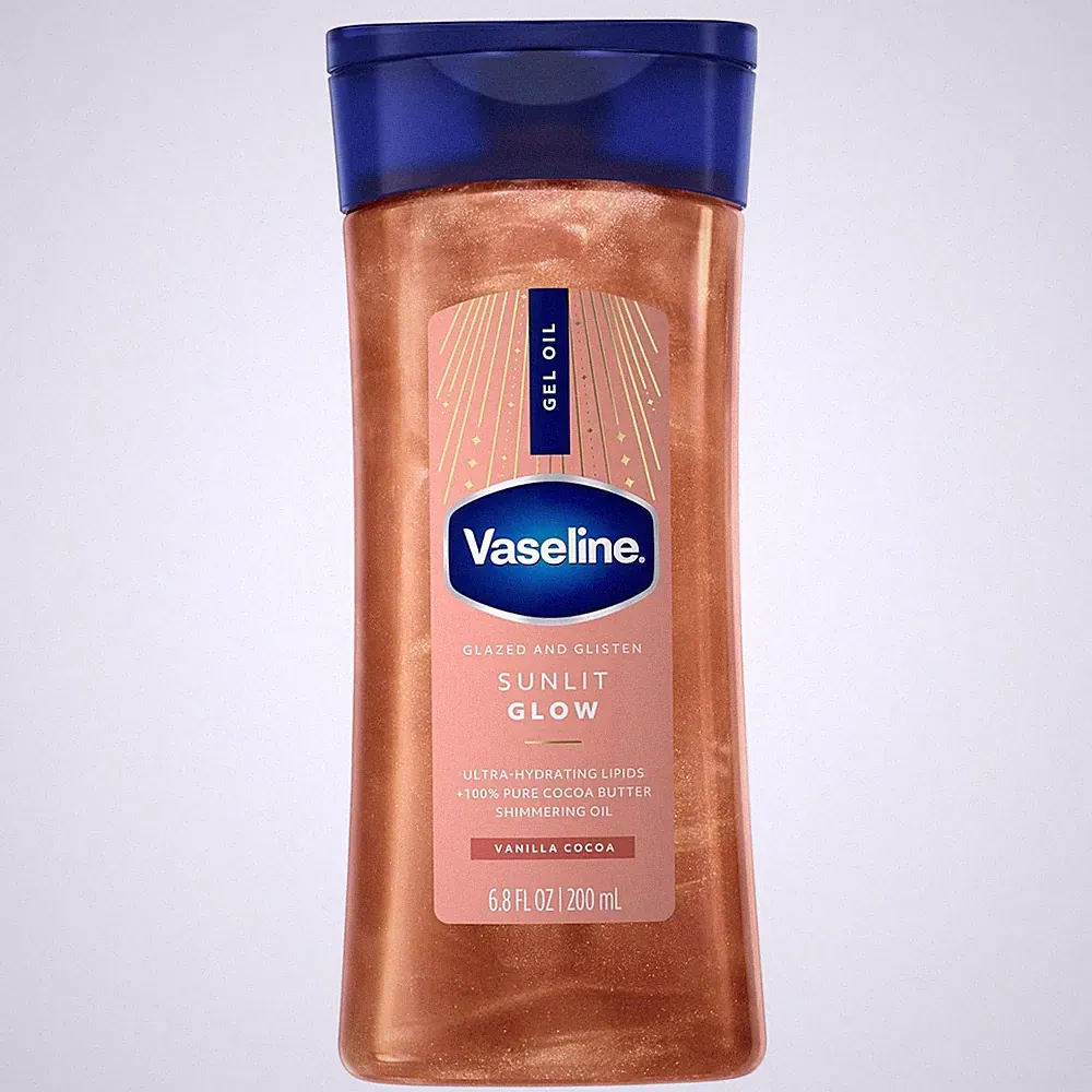 Vaseline Sunlit Glow Body Gel Oil with Cocoa Butter and Ultra-Hydrating Lipids