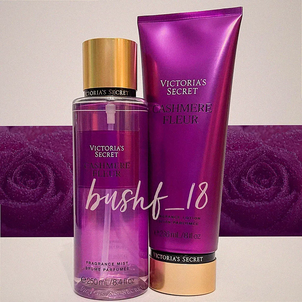Victoria's Secret 2pc CASHMERE FLEUR Fragrance Mist Spray + Body Lotion set